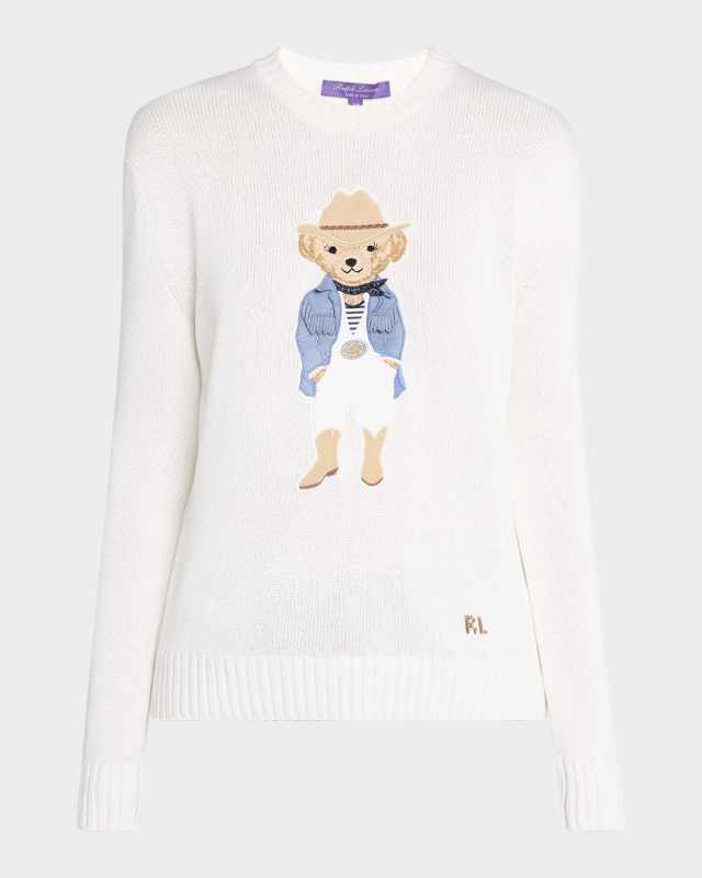 Hamptons Spring Polo Bear Silk Sweat